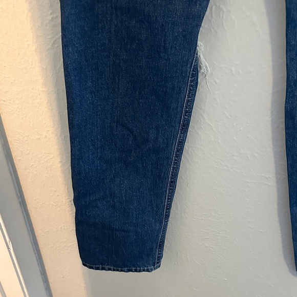 Joe's Jeans Medium Blue Ripped Boyfriend Jeans - Picture 10 of 12